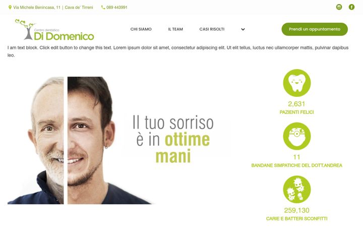 Screenshot von dentistadidomenico.it
