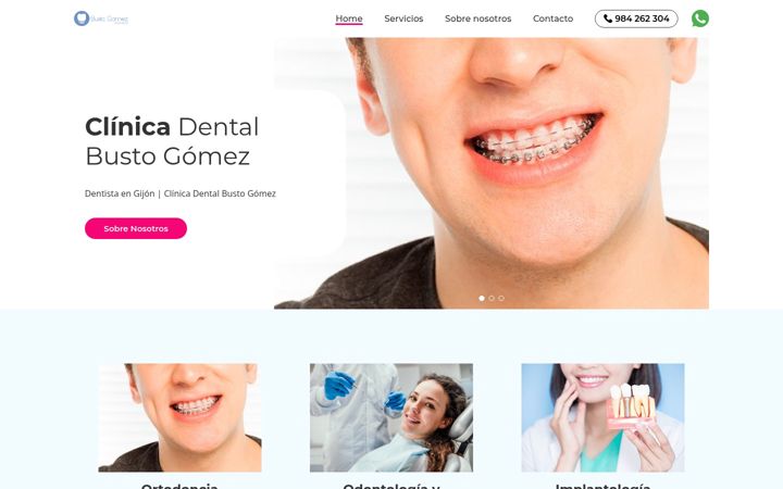 Zrzut ekranu dentistaengijon.com.es