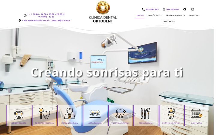 Screenshot of dentistaenmijas.com