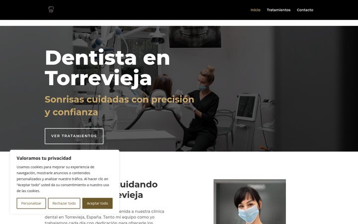 Zrzut ekranu dentistaentorrevieja.es