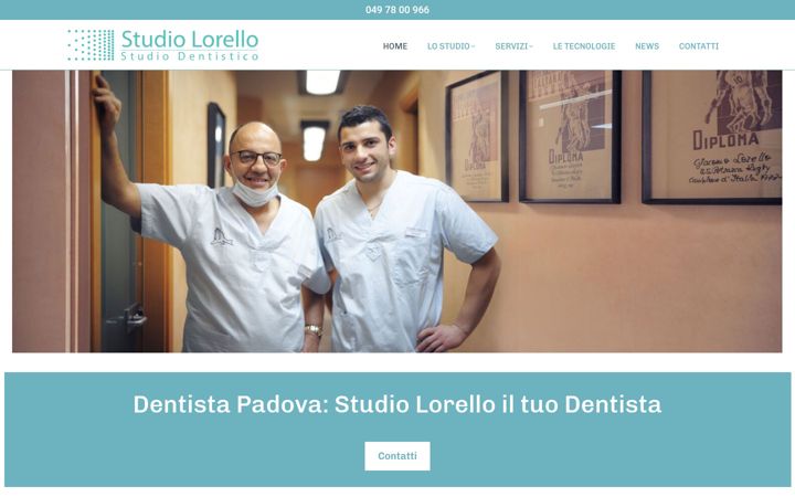 Zrzut ekranu dentistalorellopadova.it