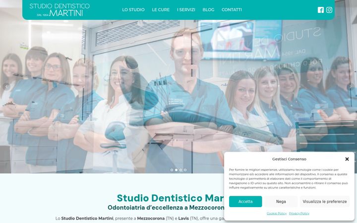 Zrzut ekranu dentistamartini.it