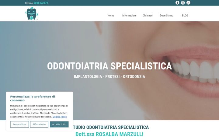 Zrzut ekranu dentistamarzulli.it