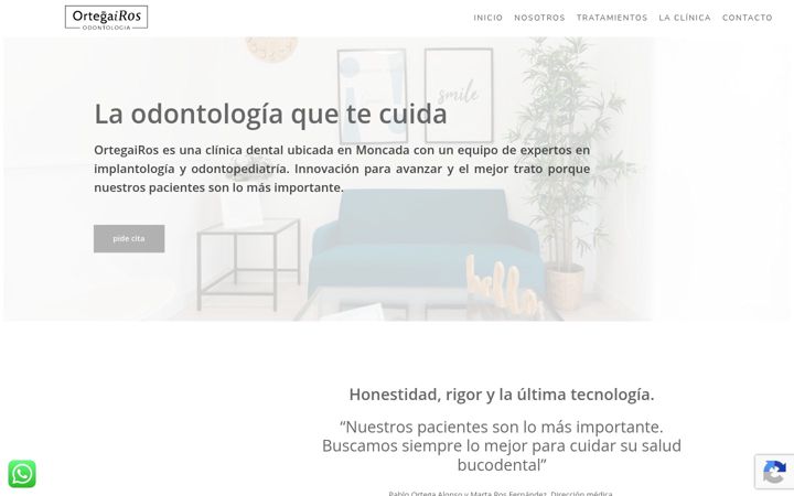 Zrzut ekranu dentistamoncada.es