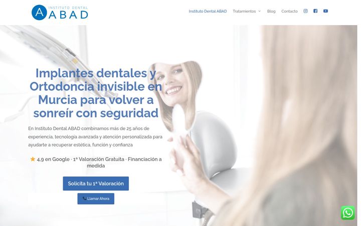 Zrzut ekranu dentistamurcia.es