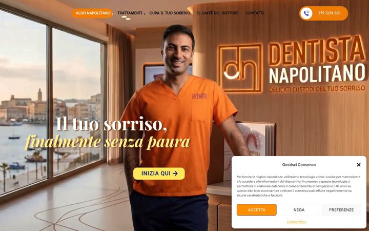 Screenshot of dentistanapolitano.it