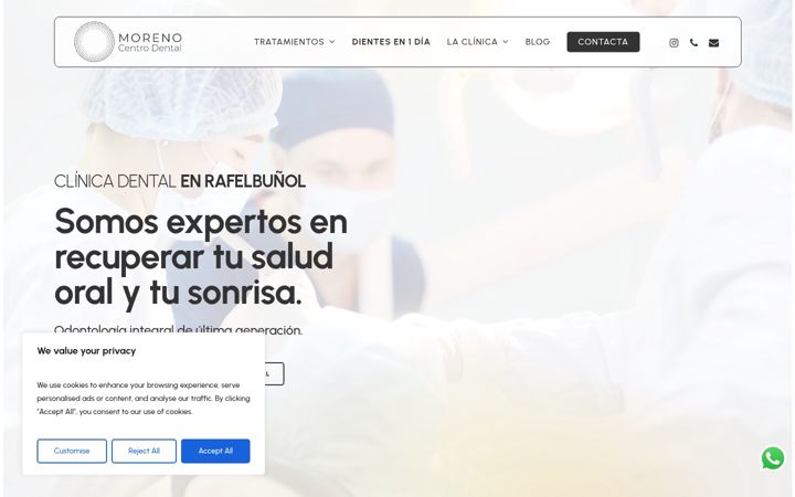 Screenshot of dentistarafelbunol.com