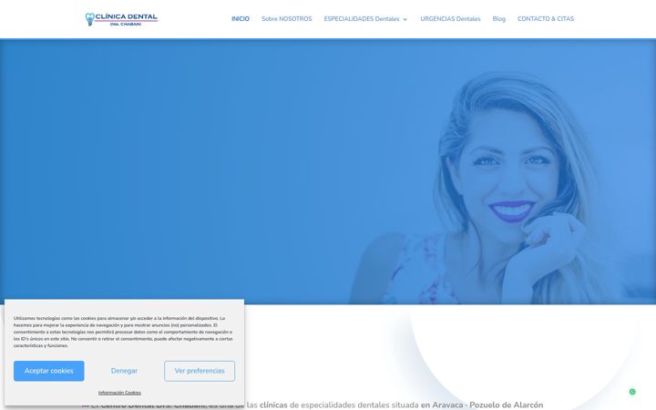 Screenshot of dentistas-aravaca-pozuelo.com