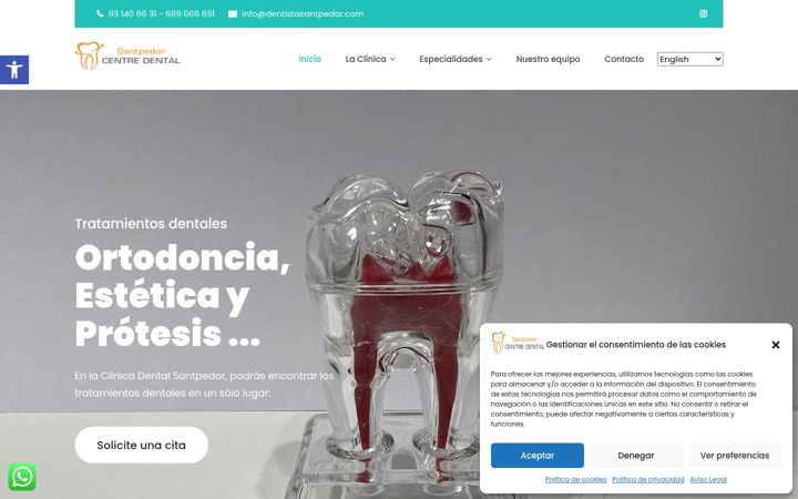 Screenshot of dentistasantpedor.com