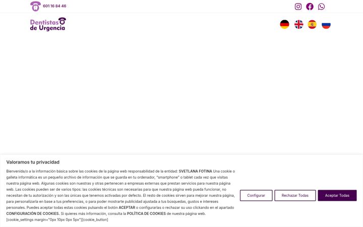 Screenshot of dentistasdeurgencia.com
