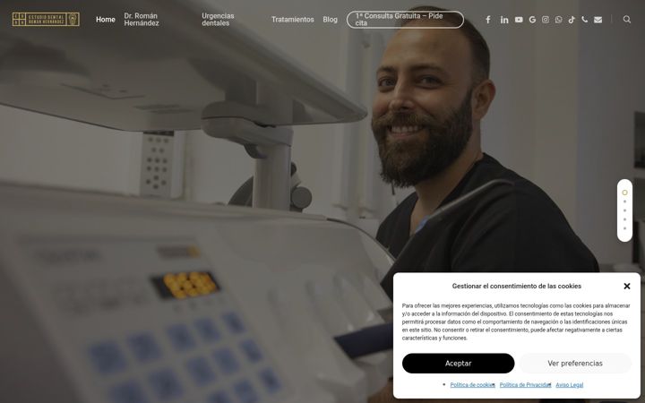 Screenshot of dentistasenlaspalmas.com