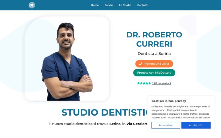 Zrzut ekranu dentistaserina.it