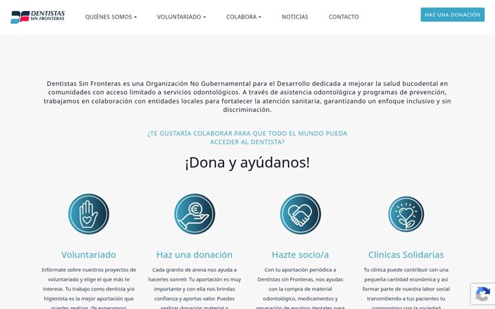 Screenshot of dentistassinfronteras.com