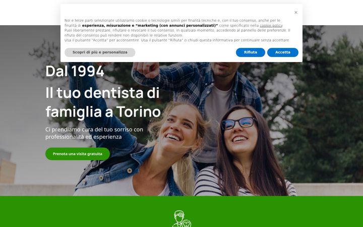 Screenshot of dentistatorinoberrueri.com
