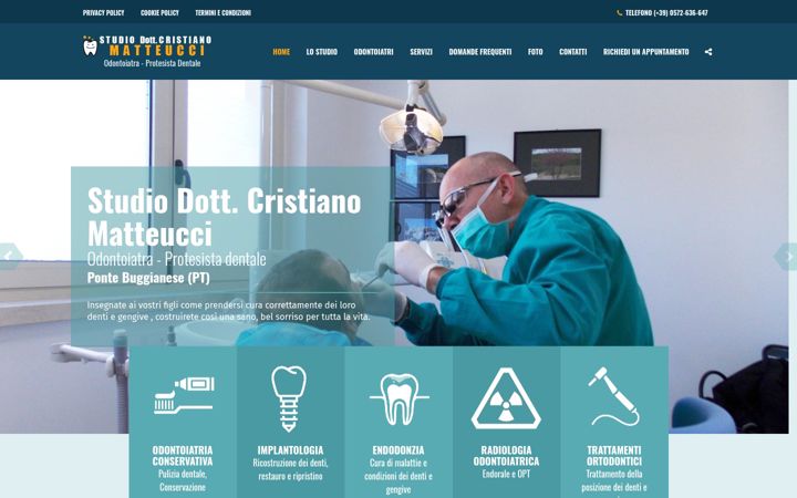 Screenshot of dentistavaldinievole.it