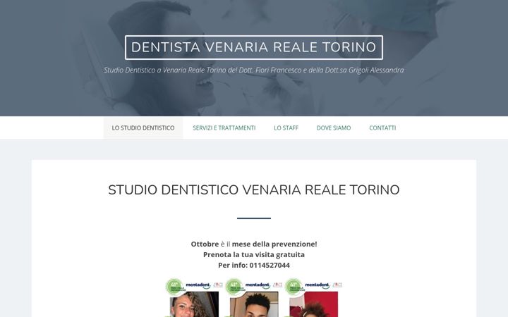 Screenshot of dentistavenaria.it