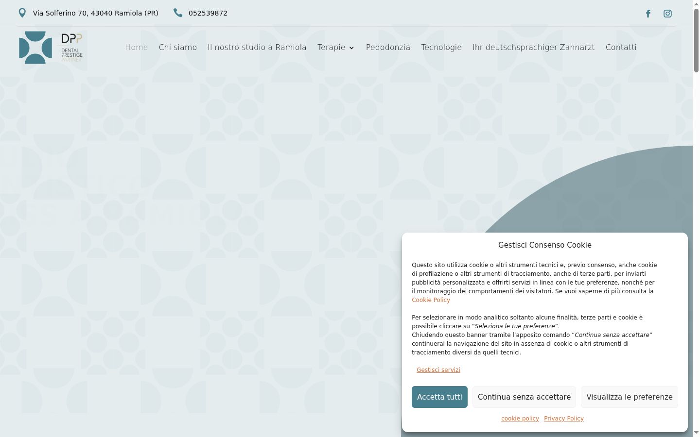 Screenshot des Einwilligungsbanners vor jeglicher Interaktion