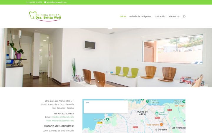 Screenshot of dentistawolf.com