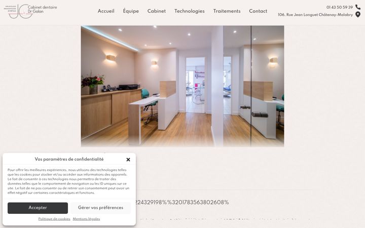 Screenshot of dentiste-chatenay-malabry-galan.fr