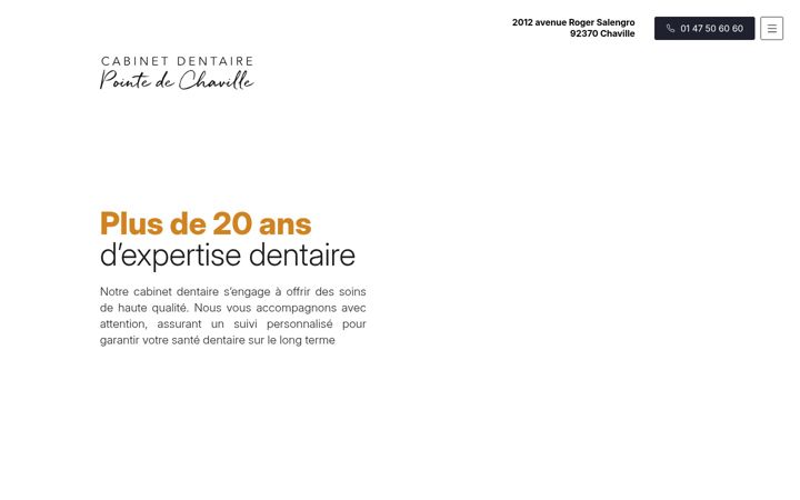 Skjámynd af dentiste-chaville.fr