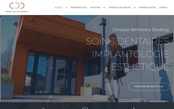 Screenshot of dentiste-devecey.fr