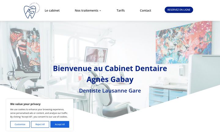 Screenshot of dentiste-lausanne-gare.ch