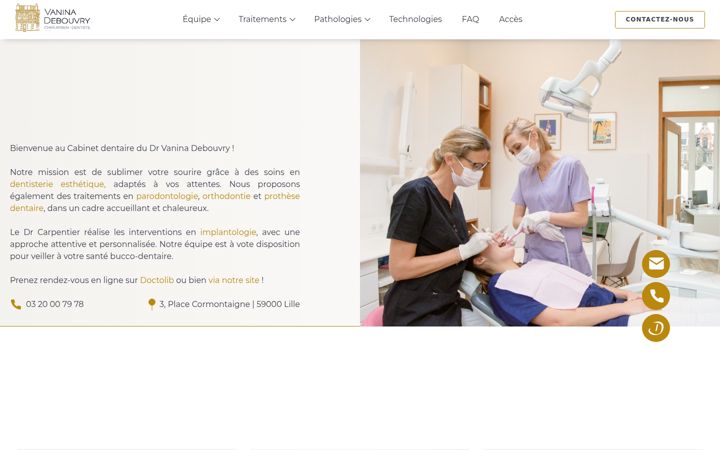 Captură de ecran a dentiste-lille-cormontaigne.fr