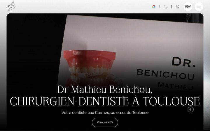 Captură de ecran a dentiste-toulouse-benichou.fr