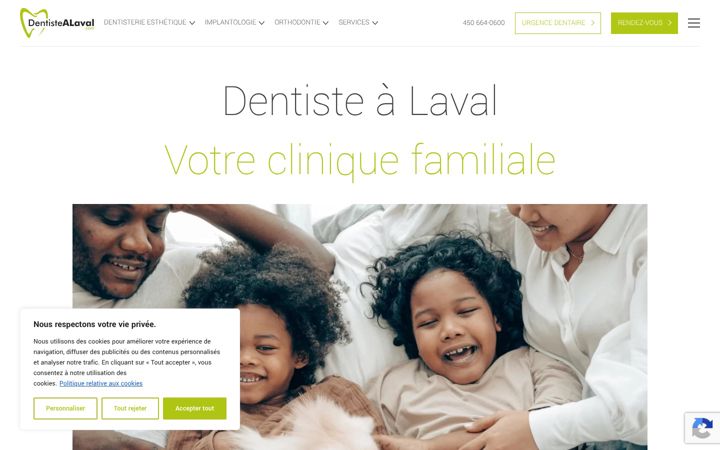 Screenshot of dentistealaval.com