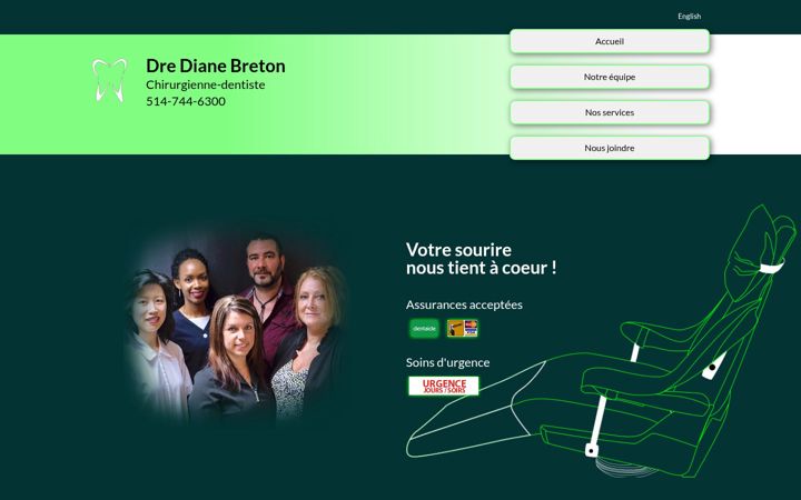 Screenshot of dentistebreton.com