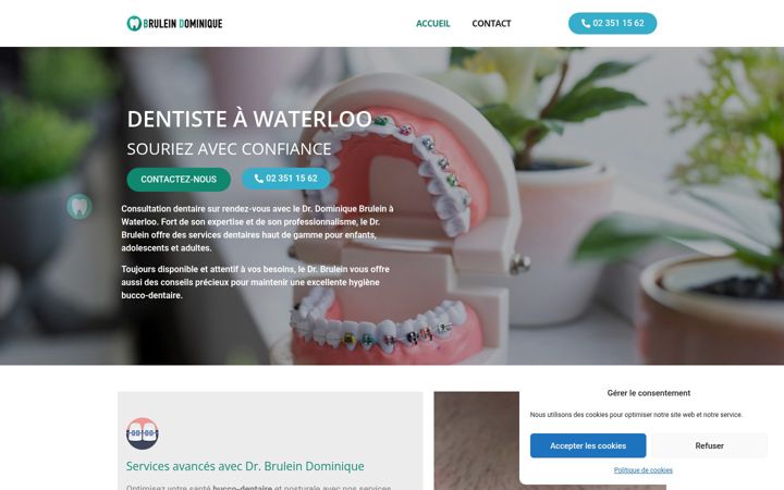 Screenshot of dentistebrulein.be