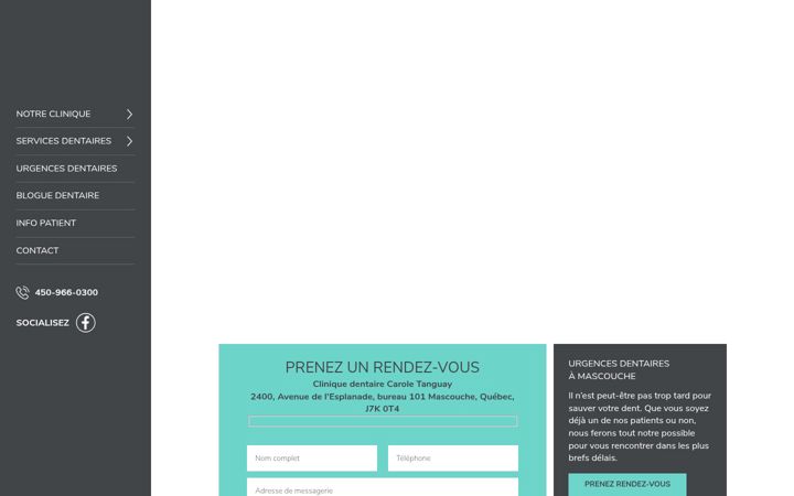 Screenshot of dentistecaroletanguay.com