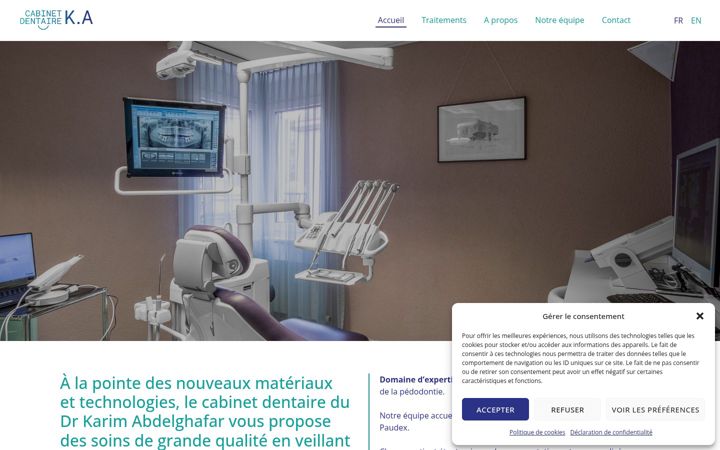 Screenshot of dentistepaudex.ch