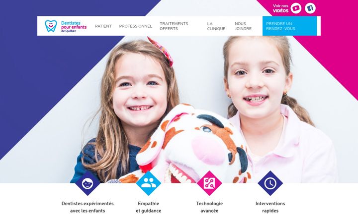 Екранна снимка на dentistepourenfant.ca