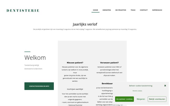 Screenshot of dentisterie.be