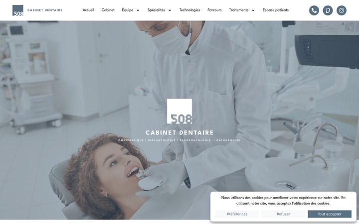 Screenshot of dentistes-draguignan-508.fr