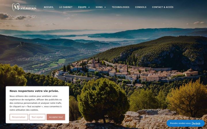 Screenshot of dentistes-montauroux.fr