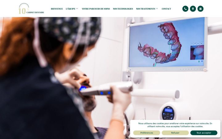 Screenshot of dentistes-paris-10-touitou.fr