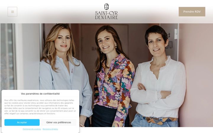 Screenshot of dentistes-stcyr-droesch-papin.fr