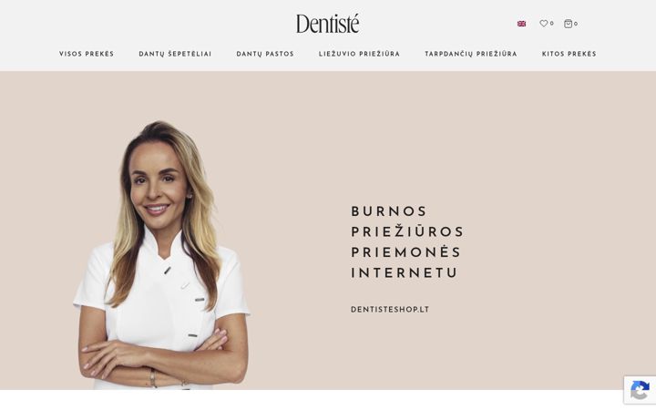 Screenshot ta' dentisteshop.lt