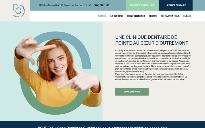 Екранна снимка на dentistesoutremont.ca
