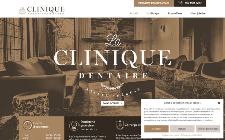 Screenshot of dentistestetherese.com