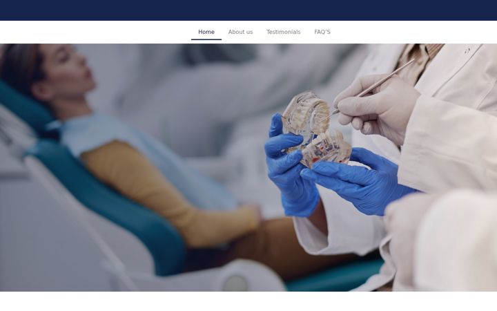 Captură de ecran a dentistharrogate.co.uk
