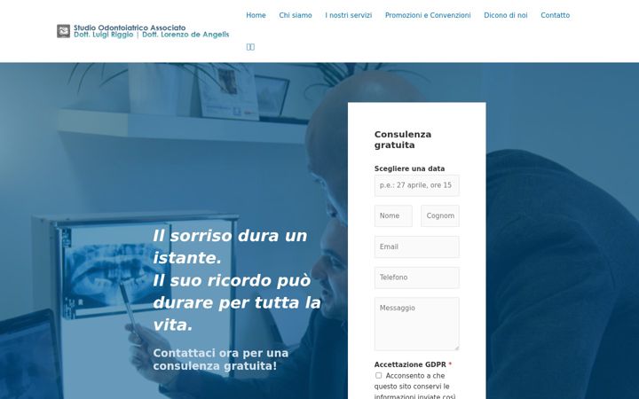 Skærmbillede af dentisti-riggio-de-angelis.it