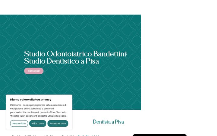 Skærmbillede af dentistibandettini.it