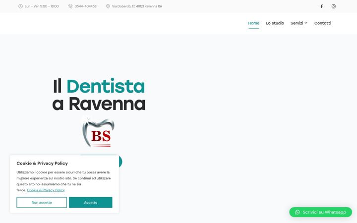 Skærmbillede af dentistibelsorriso.it