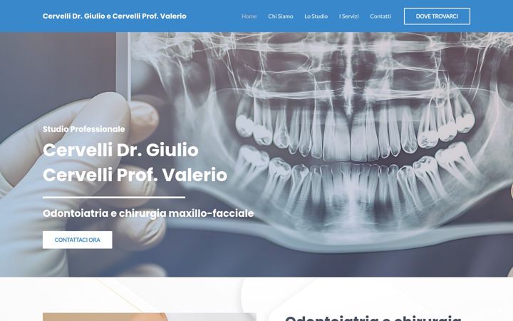 Screenshot von dentisticervelli.it