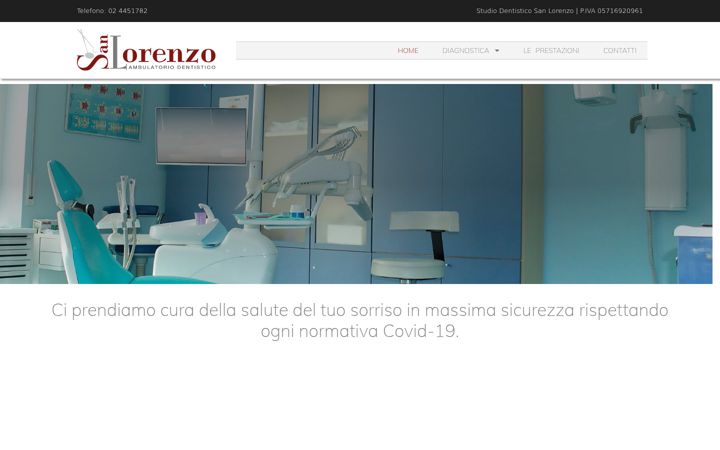 Screenshot of dentisticosanlorenzo.it