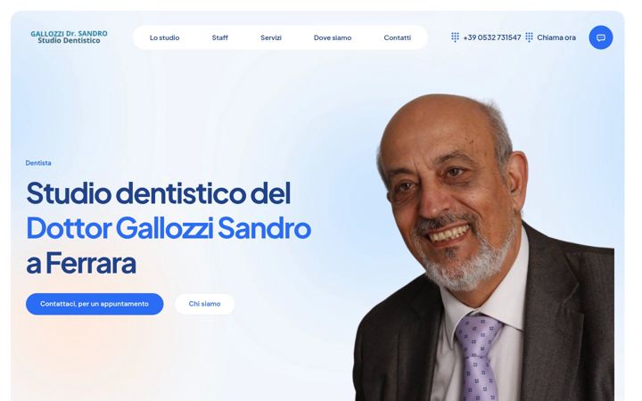 Screenshot of dentistiferrara.it