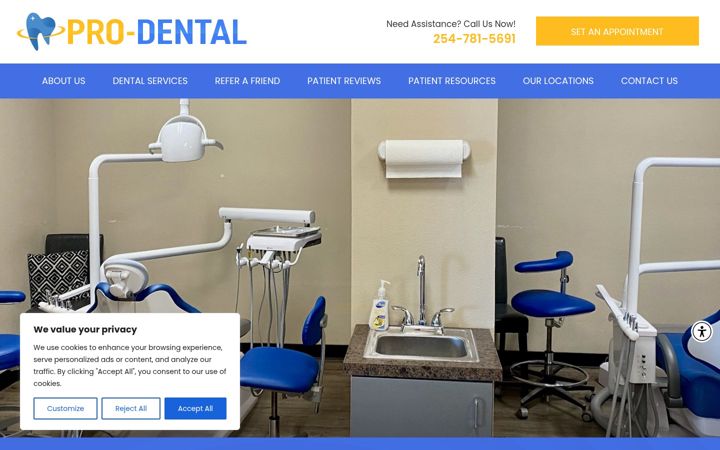 Screenshot of dentistingatesville.com